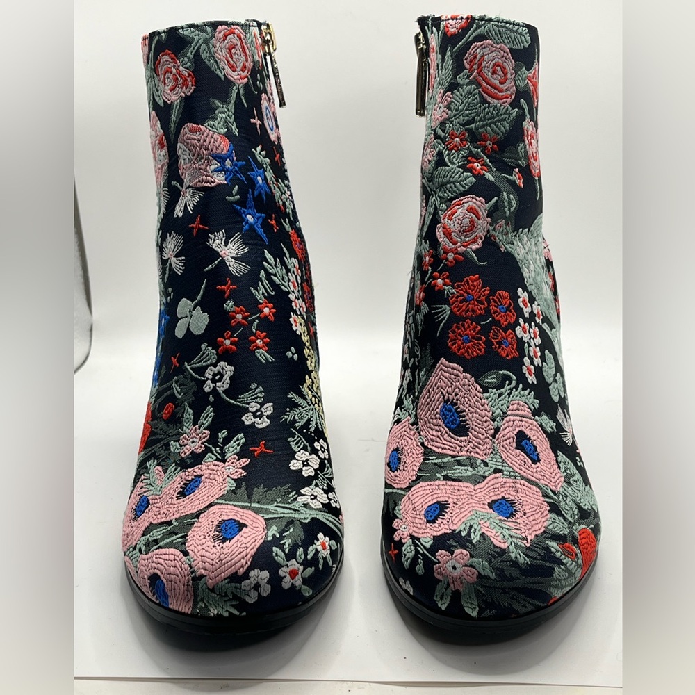 Indigo Rd Floral Embroidered Block Heel Boho Ankle Boots Bootie – Women's 6.5M - Picture 5 of 7